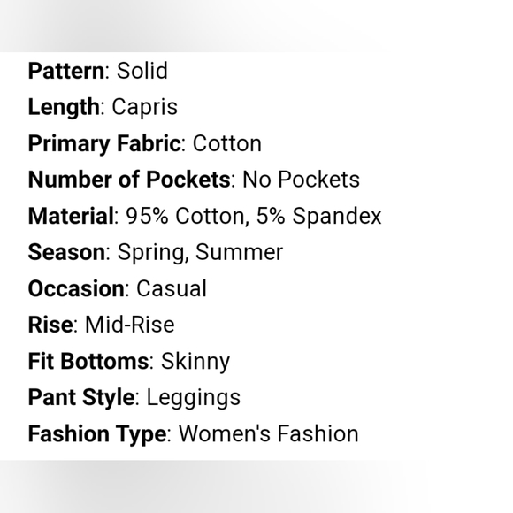 Capris w Criss-Cross Detail on Legs, Black, Women 1X by ACX Active - Picture 5 of 9